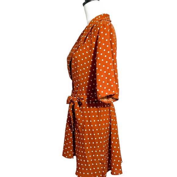 PrettyLittleThing Polka Dot Tea Dress - Picture 2 of 6